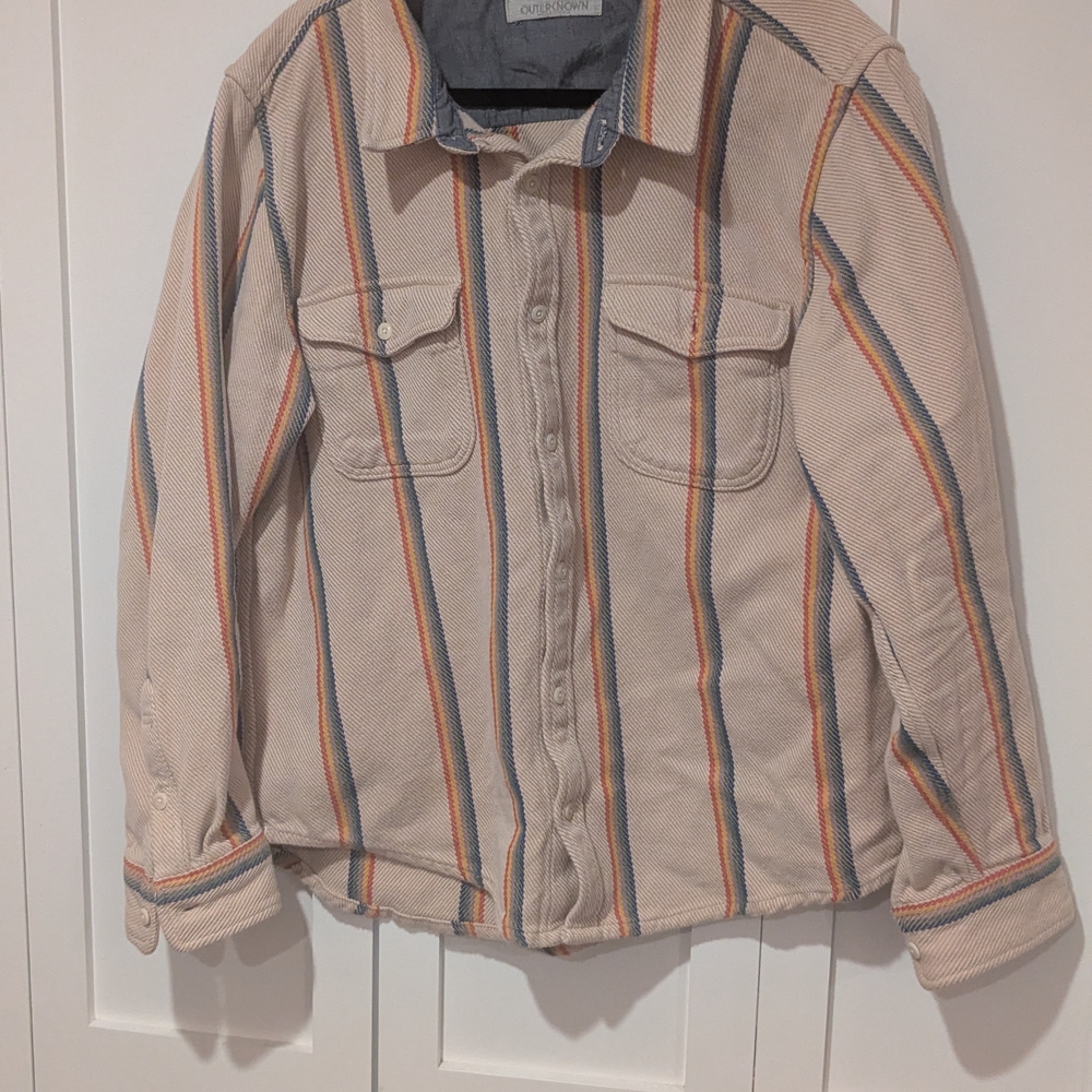 Striped Button-Up Shirt